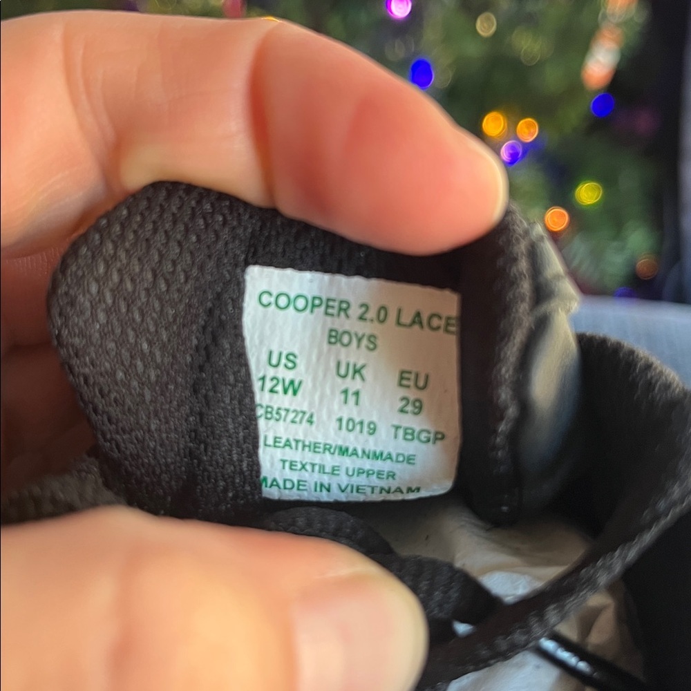 Stride Rite NIB Kids Cooper 2.0 H&L Athletic Shoes Black Boys Size 12 - Picture 8 of 9